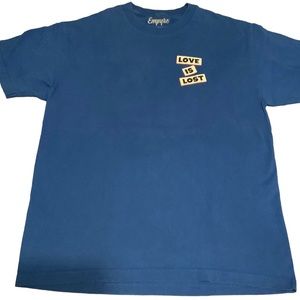 Love Is Lost T-Shirt By Empyre Royal Blue Size Large